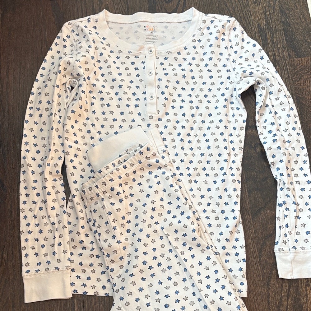 Roller Rabbit Blue and Silver Star Pajama Set